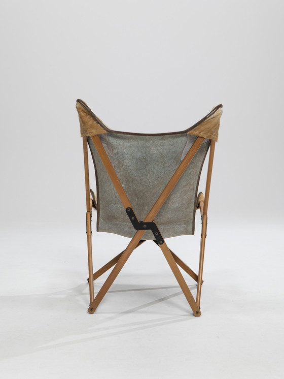 Image 1 of Sedia pieghevole &quot;Tripolina&quot; di Vittoriano Viganò per Citterio SpA, Italia, anni &#39;30