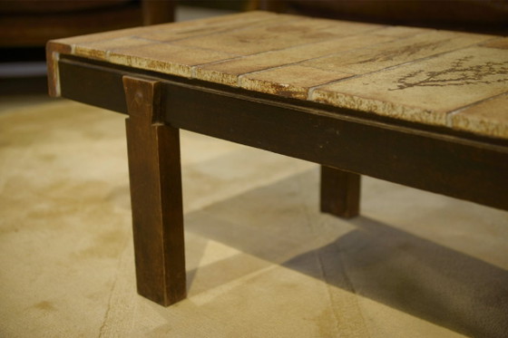 Image 1 of Ceramic coffee table by Roger Capron, Herbier model, 1960s