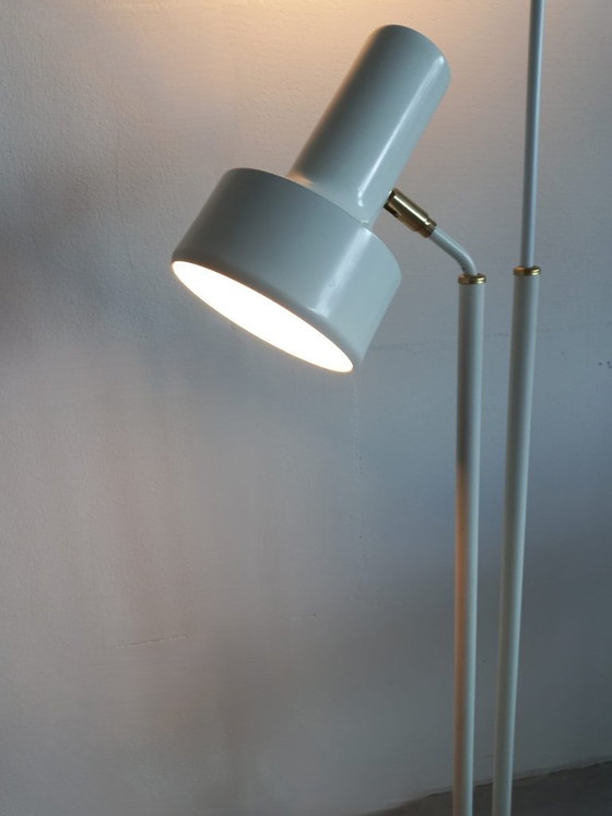 Image 1 of Lampada da terra vintage danese anni '70/'80 a 2 faretti regolabili in altezza (marca Dansa)
