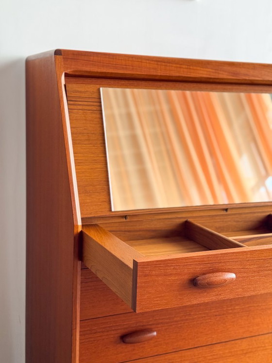 Image 1 of Mid Century Teak Secretary desk 1960s by Dyrlund