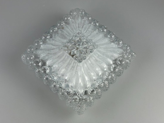 Image 1 of 60er 70er Jahre Deckenlampe Leuchte Plafoniere Inbouw Glas Duits Design