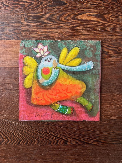 Signed work in mixed media Sabine Tuchel