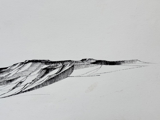 Image 1 of Eugène Eechaut (1928-2019) - Landscape in Ink (1970)