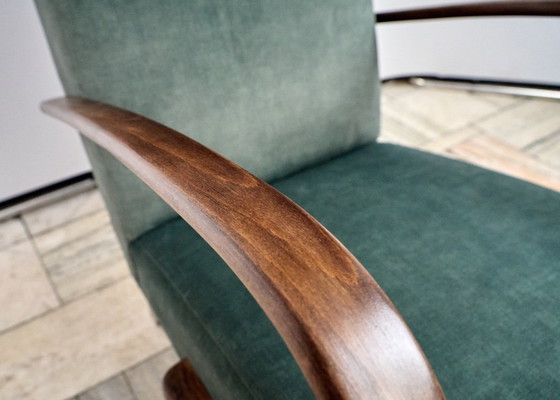 Image 1 of H 410 Sessel, entworfen von Jindrich Halabala, 1940er Jahre, Tschechoslowakei