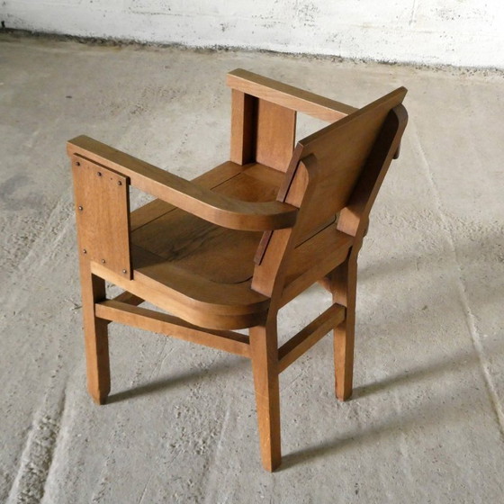 Poltrona in rovere, 1950 – Poltrone, Metallo, Legno (photo 4 of 7)