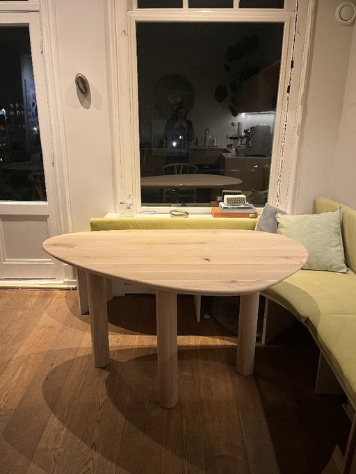 Table de salle à manger sur mesure en chêne massif bio