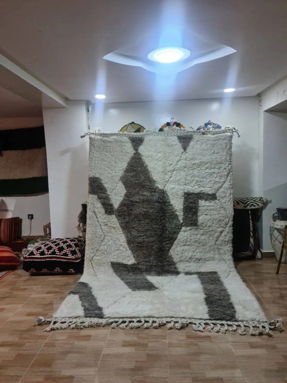 Tapis Beni Mrirt 100% Laine Naturelle – Luxe et Artisanat Berbère – Coton, Scandinavian (photo 2 of 3)