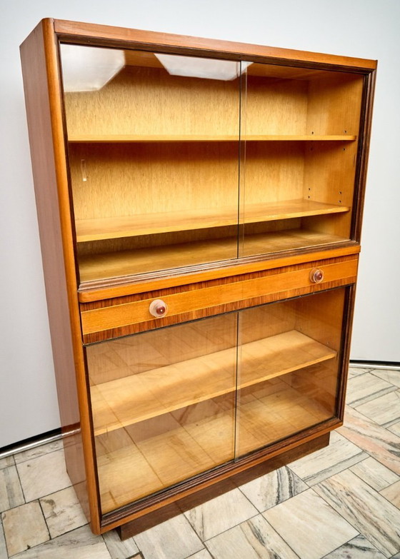 Image 1 of Art Deco Bookshelf, 1960s, Czechoslovakia