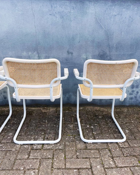 Image 1 of Sedie da pranzo Thonet vintage con seduta in fettuccia (2, 4, 6 o 8 pezzi)