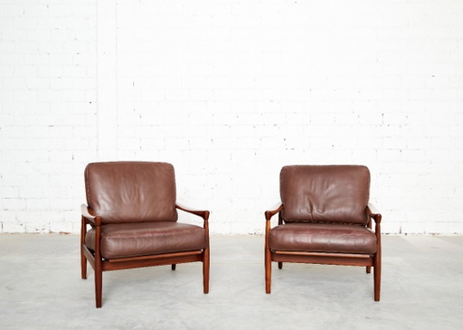 Pair Easy Chairs Model 'Kolding' by Erik Wørts for IKEA