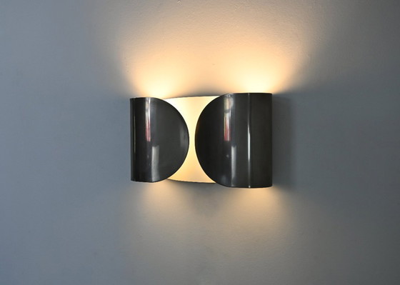 Image 1 of Chrome Foglio wall lamp by Tobia & Afra Scarpa for Flos, 1960s
