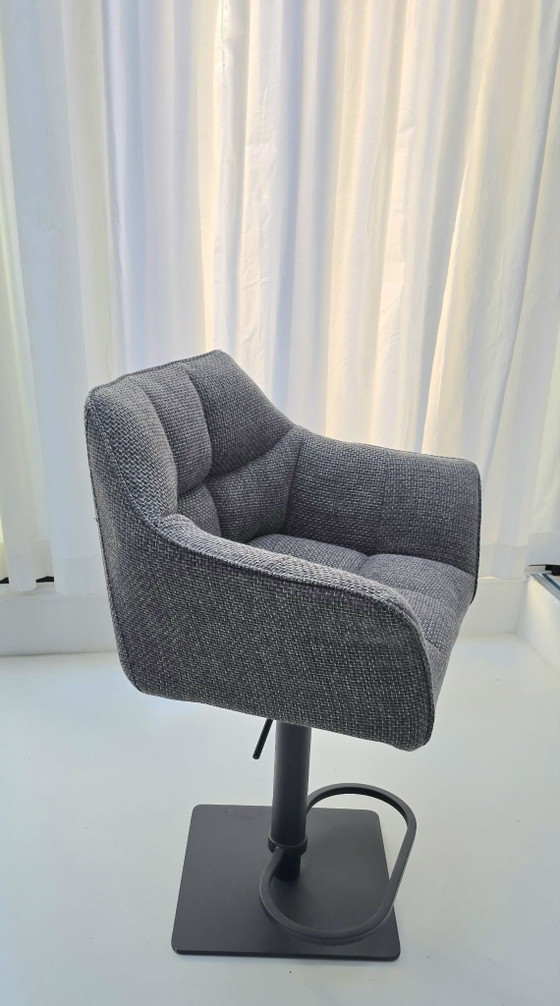 KATE Design Barstool, Kare, Textile, Grey (photo 3 of 6)