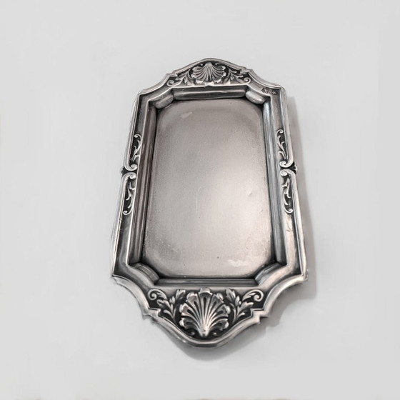 Image 1 of BANDEJA MACIZA DE PLATA ANTIGUA - 925