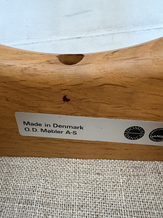 Image 1 of Set of 2 vintage Erik Buch model 61 bar stools