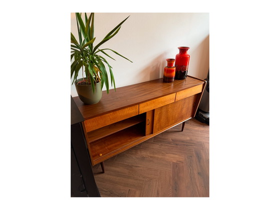 Credenza vintage danese in teak, design di metà secolo. – Credenze alte, Wood (photo 10 of 10)