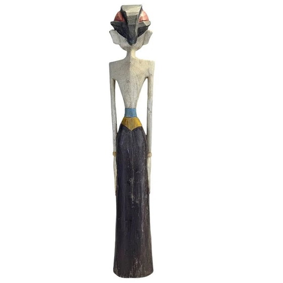Coppia monumentale di icone nuziali giavanesi – Loro Blonyo – 100 cm – 11 kg – Sculture, Mid Century Modern (photo 5 of 10)