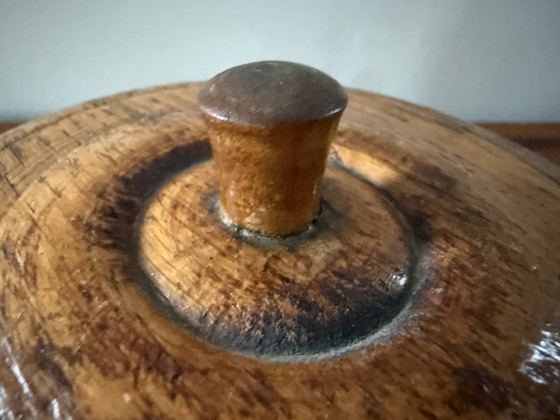 Image 1 of Titel   Vintage houten sigarenton – Schimmelpenninck “Marca Selecta” – mid-century (jaren ’50/’60)  ---  Beschrijving   Een kara