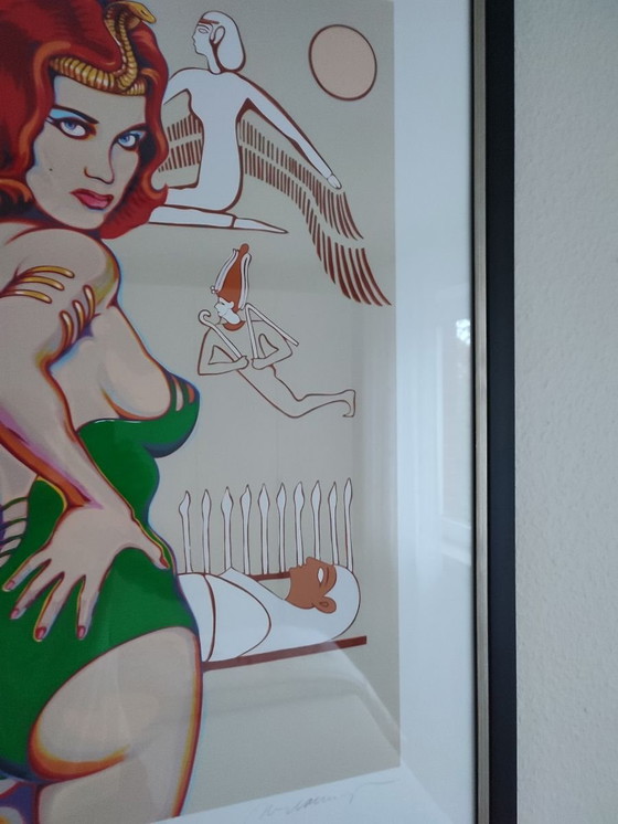 Image 1 of Lithographie en couleur de la "Nil Queen" Mel Ramos