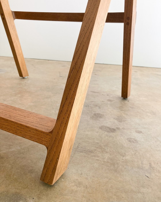 Image 1 of Tabouret de bar artisanal en bois