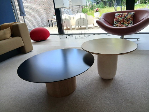 2 einzigartige Couchtische, 60 x 43 cm und 80 x 35 cm