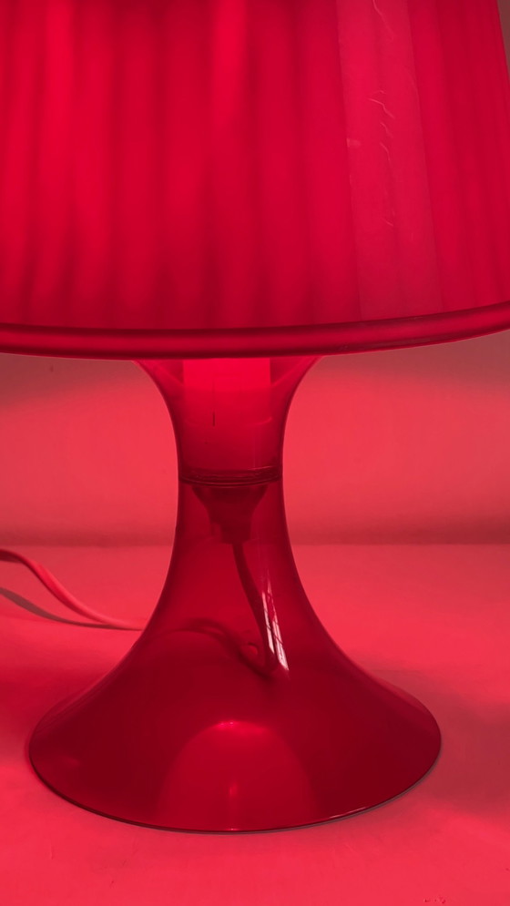 Image 1 of  Red Plexiglas lamp Ikea