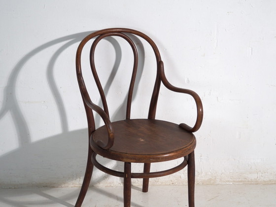 Antique bentwood Thonet armchair – Central Europe, circa 1900 – Metal (photo 32 of 40)