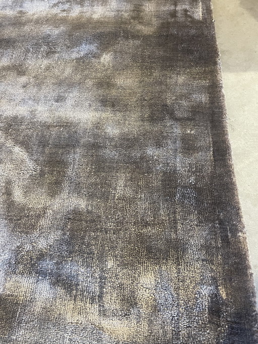 Tappeto vintage in seta e viscosa