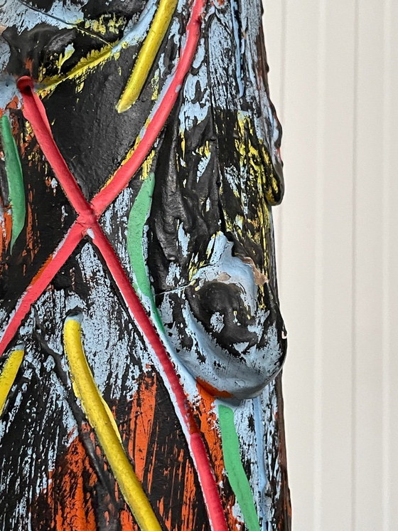 Image 1 of Un vaso vintage colorato extra large