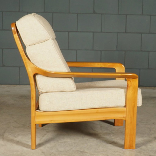 Fauteuil danois vintage – Noyer – Années 1960 – Textile (photo 2 of 10)
