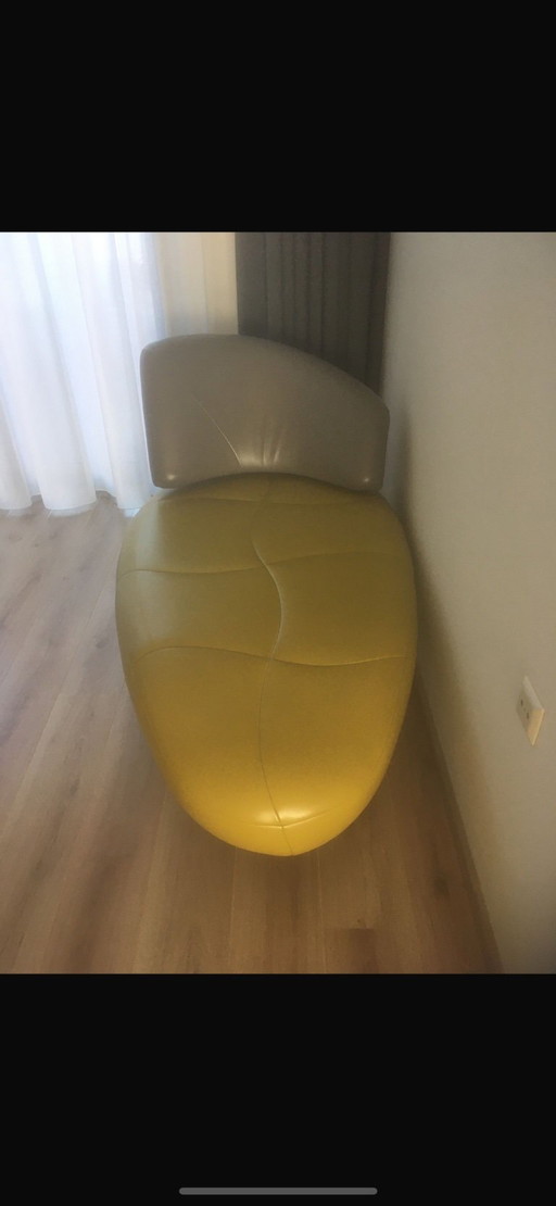 Leolux Kikko Chaise Longue Green/Gray