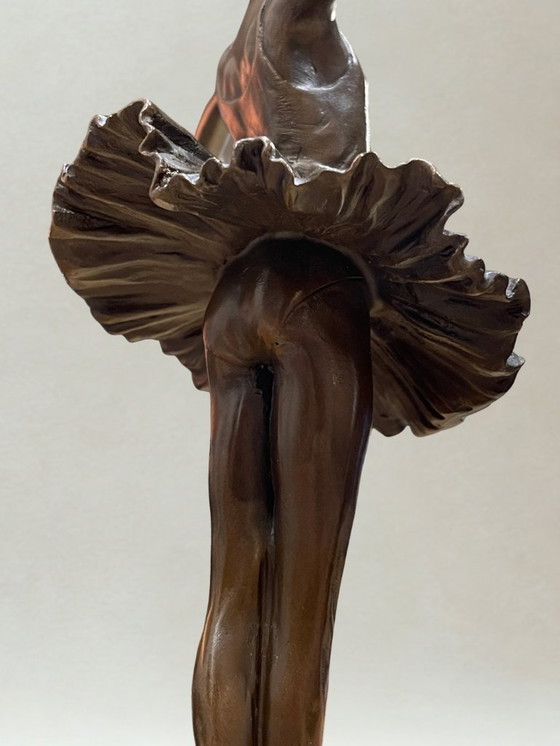 Image 1 of Art Deco bronze sculpture – Ballerina dancer – Signed Milo – Bronze Guaranteed Paris