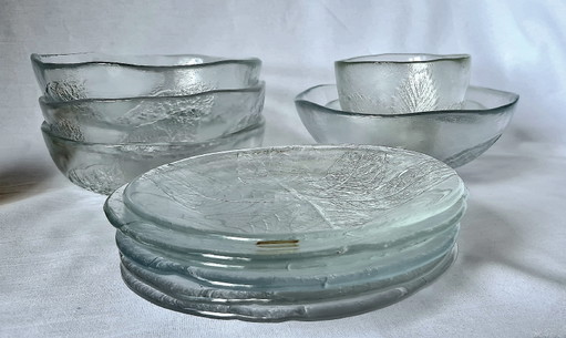 Kosta Boda glasset 13-delig „Party“ Ann & Göran Wärff 70er Mid Century kunstglas topcollectie – servies (photo 2 of 15)