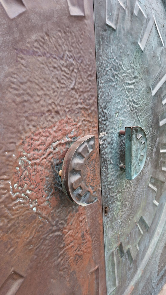 Image 1 of Brutalist brutalism door ornament