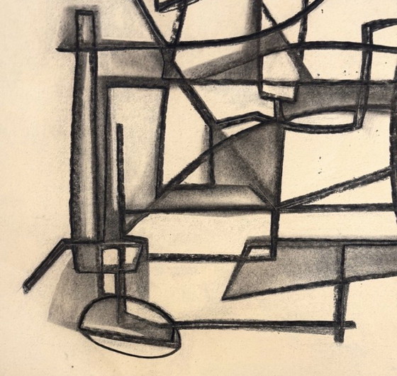 Image 1 of Silvin BRONKART - Magnificent abstract work from 1949 - museum quality