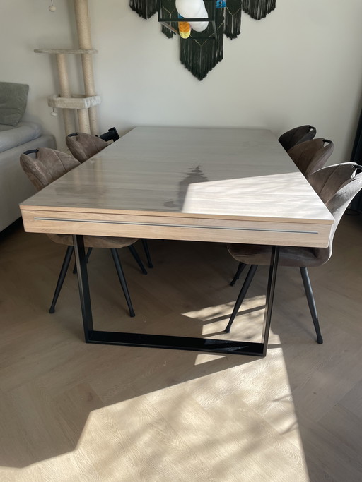 Wooden castle board game table