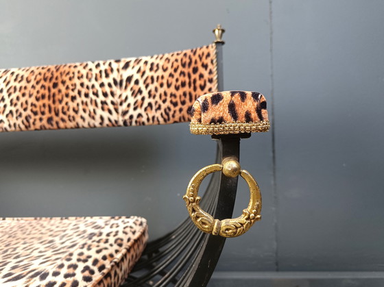 Image 1 of Maison Jansen style Curule Bench, 1960s