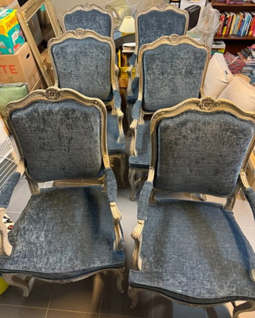 6 x klassieke fauteuil