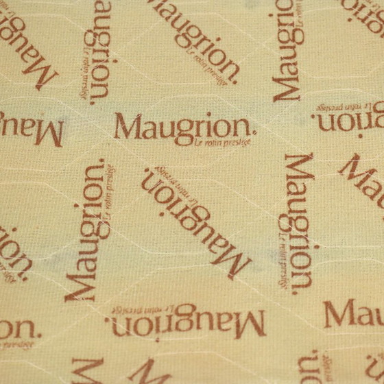 1980s Rattan and Red Bamboo Armchair – Maugrion (photo 9 of 13)