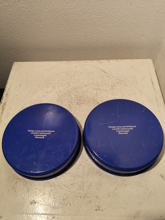 Image 1 of Sottobicchieri in metallo vintage in stile pop art danese di Lena e Al Eklund per LouridsLonborg