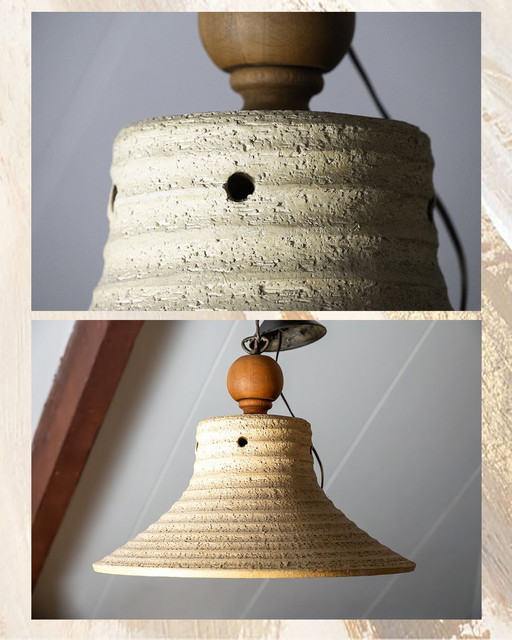 Vintage ceramic pendant lamp