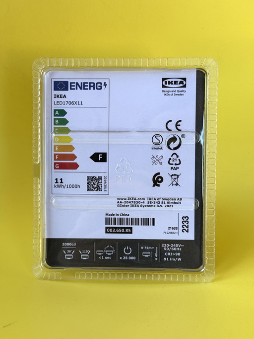IKEA Ledare GX53 LED Lamp - 1000 Lumen, Dimmable, 2700K - Suitable for Stockholm 2017 Series