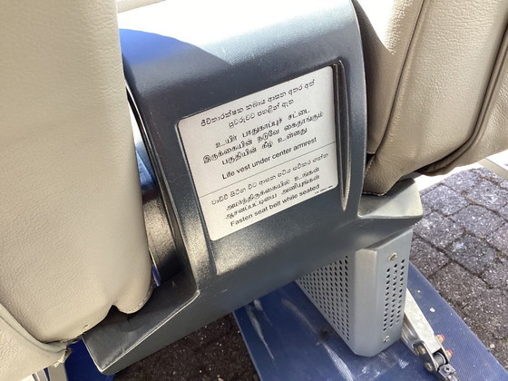 Image 1 of Sedili in pelle vintage di classe business dell'aereo A320