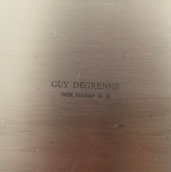 Image 1 of Piatti da portata francesi in acciaio inox 'Cosmos' di Guy Degrenne (set di 3)