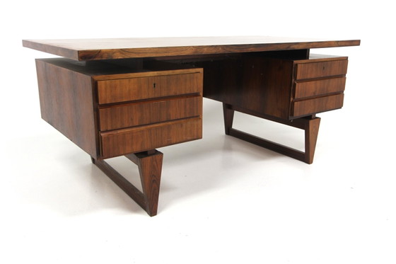 Scrivania scandinava in palissandro di Illum Wikkelsø, Danimarca, 1960, Scrivanie, Scandinavian (foto 9 di 9)