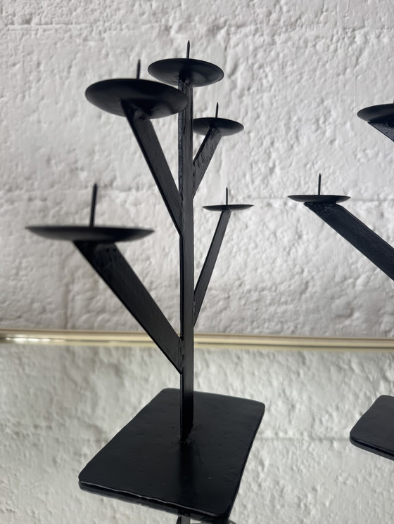 Image 1 of Lampadari in ferro battuto, stile Habitat anni '80