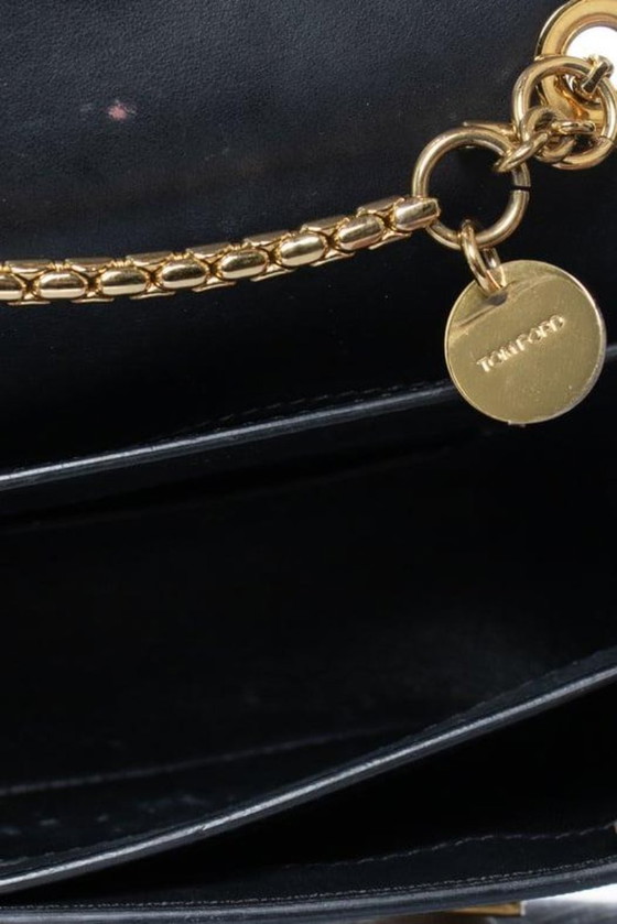 Image 1 of Bolso Sienna de piel granulada negra de Tom Ford