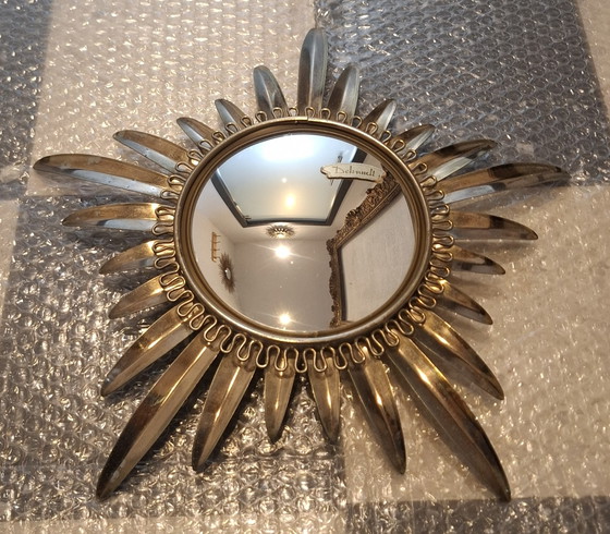 Image 1 of Specchio solare 35cm Deknudt vetro convesso 14cm 1970. Dimensioni rare