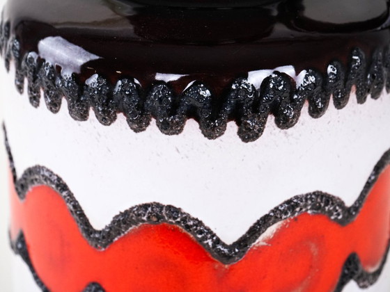 Image 1 of Ceramic vase with a handle, German design, 1960s, made in West Germany