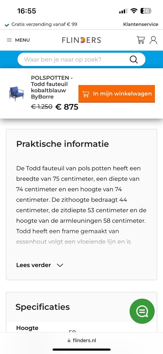 Image 1 of Pols pots chair