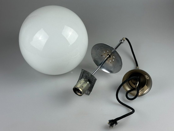 Image 1 of 60s 70s lamp ball lamp hanging lamp glass ceiling lamp space age design